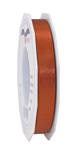 Präsent C.E. Pattberg Satin Zimt, 25 m Satinband zum Einpacken von Geschenken, 15 mm Breite, Geschenkband zum Dekorieren & Basteln, Dekoband, Anlass von PRÄSENT