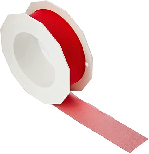 Präsent C.E. Pattberg Sheer Organzaband rot, 25 m Geschenkband zum Einpacken von Geschenken, 25 mm Breite, Zubehör zum Dekorieren & Basteln, Dekoband Präsent C.E. Pattberg Sheer Organzaband rot, 25 m Geschenkband zum Einpacken von Geschenken, 25 mm Breite, Zubehör zum Dekorieren & Basteln, Dekoband von Präsent
