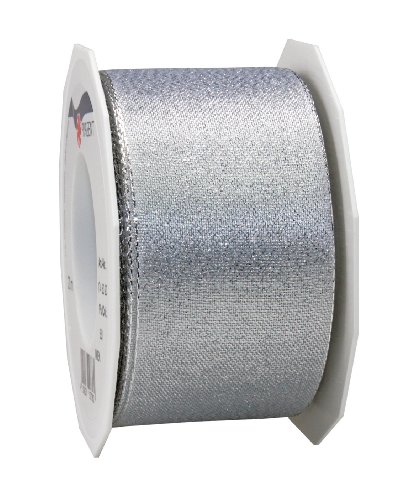 Präsent C.E. Pattberg Wien Geschenkband Silber, 20 m Geschenkband zum Einpacken, 60 mm Breite, Zubehör zum Dekorieren & Basteln, Dekoband für Geschenke Präsent C.E. Pattberg Wien Geschenkband Silber, 20 m Geschenkband zum Einpacken, 60 mm Breite, Zubehör zum Dekorieren & Basteln, Dekoband für Geschenke von Präsent