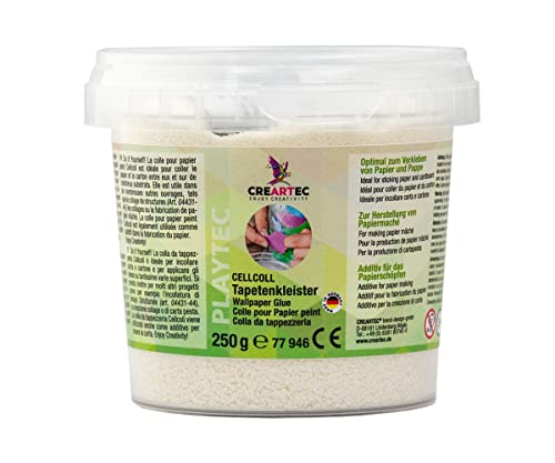 CREARTEC Cellcoll Tapetenkleister - Ideal zum Verkleben von Papier und Pappe auf verschiedenen Untergründen - Füllmenge: 250 g - Made in Germany CREARTEC Cellcoll Tapetenkleister - Ideal zum Verkleben von Papier und Pappe auf verschiedenen Untergründen - Füllmenge: 250 g - Made in Germany von Artidee