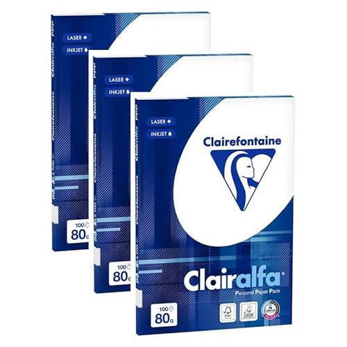 Clairalfa Multifunktionspapier, DIN A4, 80 g qm, extra weiß Clairalfa Multifunktionspapier, DIN A4, 80 g qm, extra weiß von Unbekannt