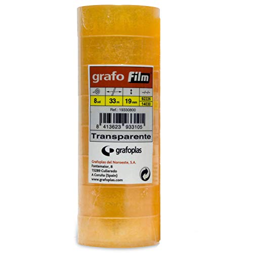 Grafo 19330800 Klebeband, 19 mm x 33 m, 8 Stück Grafo 19330800 Klebeband, 19 mm x 33 m, 8 Stück von Grafoplás