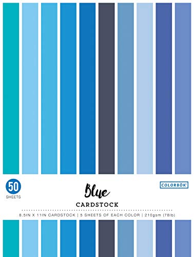 Colorbok 21,6 cm glatter Karton, Blau, mehrfarbig. von Colorbok