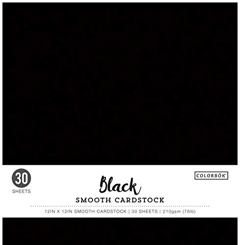 Colorbok Schwarzer, glatter Karton, 30,5 x 30,5 cm. von Colorbok