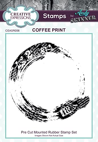 Creative Expressions CEASR056 Andy Skinner Gummistempel, Motiv Kaffee, durchsichtig, 7.37 x 7.37 cm von Unbekannt