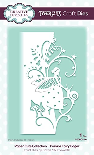 Creative Expressions CEDPC1190 Paper Cuts Stanzform Twinkle Fairy Edger, metall, 9 x 16.2 cm von Unbekannt