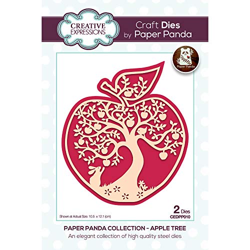 Creative Expressions CEDPP010 Paper Apple Tree-Craft Die Papier-Panda – Apfelbaum – Stanzform, Metall, 10.5 x 12.1 cm von Unbekannt
