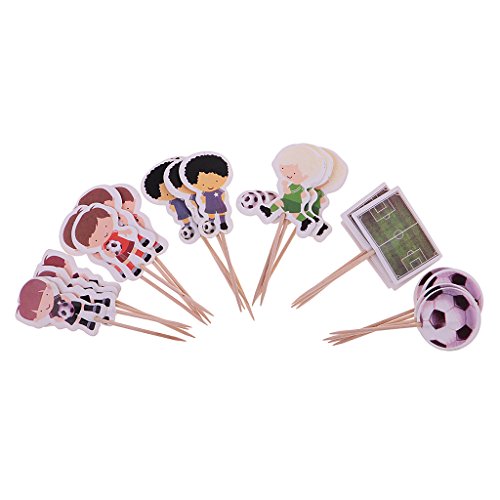 Cutefly 24-teilige Cupcake Dekoration für Kindergeburtstag oder Geburt Kinder Geburtstag Muffin Deko - Fußball Cutefly 24-teilige Cupcake Dekoration für Kindergeburtstag oder Geburt Kinder Geburtstag Muffin Deko - Fußball von Unbekannt