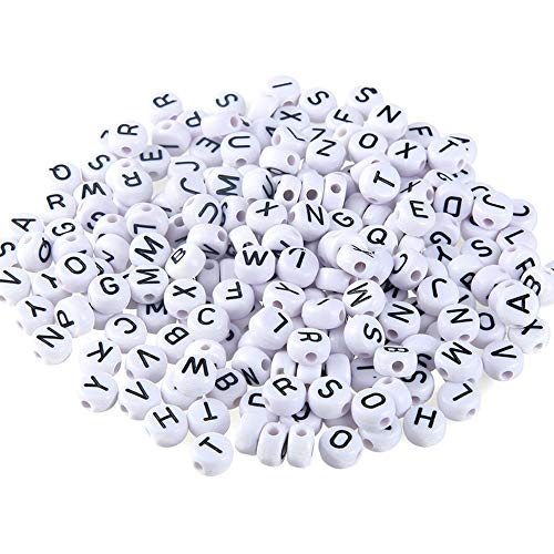 DIY Crafting Beads Buchstabenperlen Alphabet Perlen Kunststoff wiederverwendbar Acrylperlen 200 Stück von Unbekannt