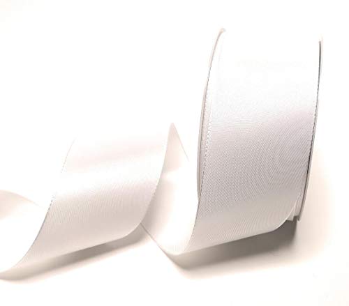 Schleifenband 50m x 60mm Weiß Taftband Dekoband Geschenkband Taft von Unbekannt
