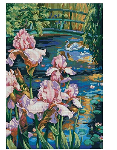 Ein Pfund Iris Kreuzstich-Kits 160 x 240 Stitch, 39 x 54 cm Ägyptische Baumwolle Floss, gezählt Baumwolle Iris Kreuzstich Kits von sweethome