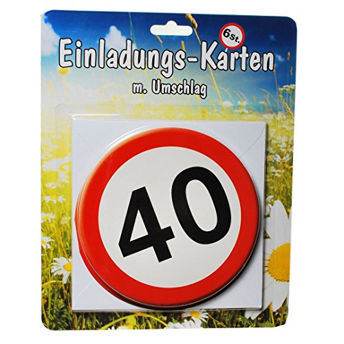 Einladungs-Karten *40* mit Umschlag zum 40. Geburtstag Einladungs-Karten *40* mit Umschlag zum 40. Geburtstag von Unbekannt