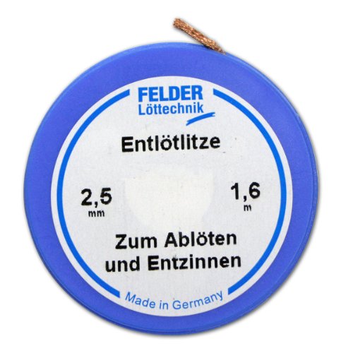 Felder 2,5mm Entlötlitze - 1,6m auf Klappspule - Glimmlampe - Weißglühend - 12 Watt - Daylight White - Indoor - 1 Stück Felder 2,5mm Entlötlitze - 1,6m auf Klappspule - Glimmlampe - Weißglühend - 12 Watt - Daylight White - Indoor - 1 Stück von Unbekannt