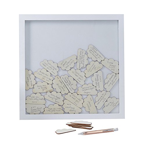 Unbekannt Gästebuch Holzrahmen mit 30 Wolken aus Holz als Gästebuch zur Taufe, Baby Shower, Konfirmation, Kommunion oder Hochzeit Unbekannt Gästebuch Holzrahmen mit 30 Wolken aus Holz als Gästebuch zur Taufe, Baby Shower, Konfirmation, Kommunion oder Hochzeit von Unbekannt