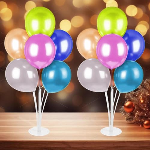 Generic 2 Stück 70 cm Set Ständer für Balloon Tisch Esstisch, transparente Blloon-Stäbe, Dekoration für Büro für Feier von Unbekannt