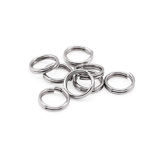 Générique 100 Stück/Set Edelstahl Sprungring Doppelringe Doppelringe Spaltringe Verbinder Schmuck zum Basteln Basteln von Unbekannt