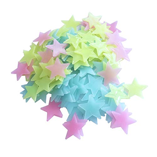 Glow in The Dark 3D Stars Wandtattoo, 100 Stück, leuchtend, wiederverwendbar, aus Kunststoff, für Kinder, Babyzimmer, Schlafzimmer Glow in The Dark 3D Stars Wandtattoo, 100 Stück, leuchtend, wiederverwendbar, aus Kunststoff, für Kinder, Babyzimmer, Schlafzimmer von Unbekannt