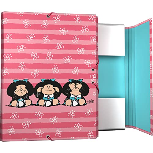 Grafoplás 82402657. Ordner mit 3 Klappen, gefütterter Karton, harter Deckel, Foliengröße, Mafalda-Kollektion, Weihnachten, FSC-zertifiziert Grafoplás 82402657. Ordner mit 3 Klappen, gefütterter Karton, harter Deckel, Foliengröße, Mafalda-Kollektion, Weihnachten, FSC-zertifiziert von Mafalda