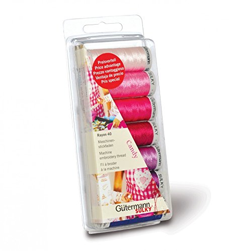 Gütermann Maschine Stickerei Rayon 40 Gewinde Set 200 m Candy – Pro 7 Stück Gütermann Maschine Stickerei Rayon 40 Gewinde Set 200 m Candy – Pro 7 Stück von Unbekannt