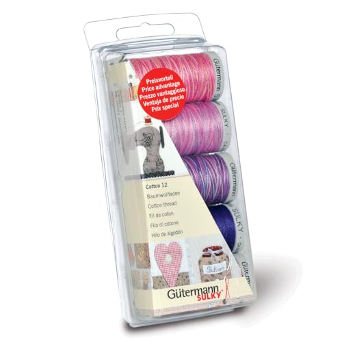 Gutermann Gütermann Nähgarn-Set, Embroidery 12, 100 Prozent Beere, Baumwolle, One Size, 1000 Gutermann Gütermann Nähgarn-Set, Embroidery 12, 100 Prozent Beere, Baumwolle, One Size, 1000 von Gutermann