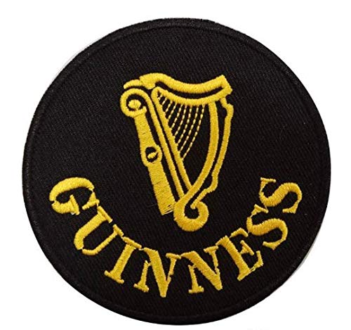 Guinness Aufnäher (7,6 cm), offizieller Merchandise-Artikel, bestickt, zum Aufnähen oder Aufbügeln, St. James Gate Brewery Dublin Irland, Reise-Souvenir von Guinness