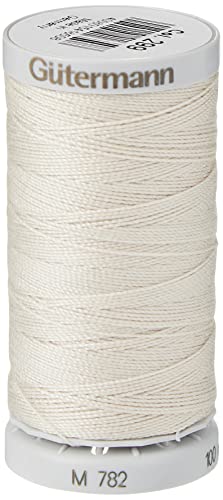 Gutermann 0299 Extra-Strong Faden, Polyester, Milk White 5,5 x 2,7 x 2,7 cm von Gütermann