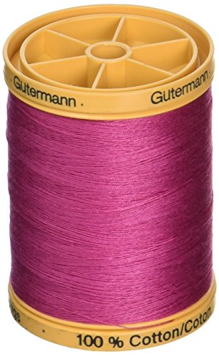 Gutermann Natürlicher Baumwollfaden, einfarbig, 876 m, Fuchsia-Blumen von Gutermann
