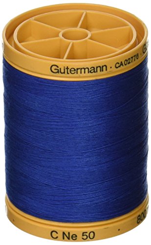 Gutermann Natürlicher Baumwollfaden, einfarbig, 876 m, Königsblau von Unbekannt