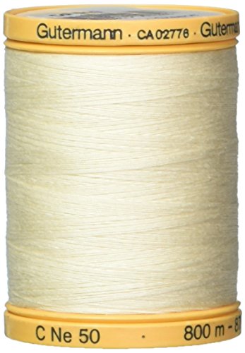 Gutermann Natürlicher Baumwollfaden, 800 m, Eiweiß Gutermann Natürlicher Baumwollfaden, 800 m, Eiweiß von Unbekannt