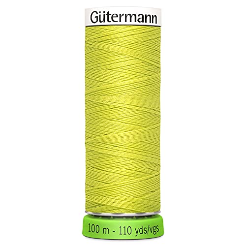 Gutermann Recyceltes Polyester-Faden, 10 m, Limettengrün von Gütermann