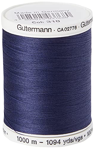 Gutermann 0310 Nähgarn, Polyester, 1000 m, Marineblau, 5.5 x 4 x 4 cm von Gütermann