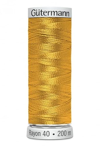 Gutermann Stickgarn, Viskose, 200 m, 1137 Gold von Gütermann