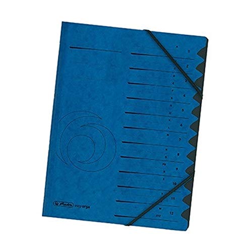 Herlitz Ordnungsmappe 10843316 DIN A4 12 Fächer Karton blau Herlitz Ordnungsmappe 10843316 DIN A4 12 Fächer Karton blau von Unbekannt