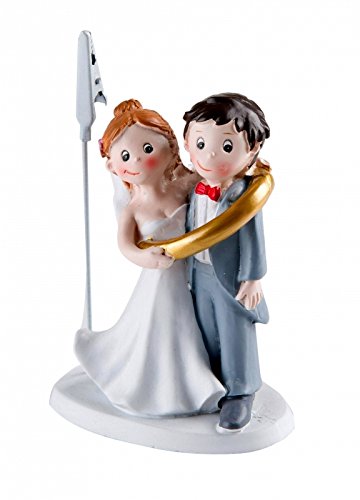 Hochzeitspaar mit Ring Hochzeit Figur Deko Brautpaar 10 cm Geldgeschenk von Unbekannt
