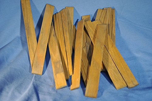Holz Bretter 20 cm, ca. 2,3 cm breit, 2-Fach coloriert, 15 Stck, Krippenbau von Unbekannt
