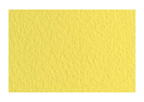 Honsell 21297120 - Fabriano Tiziano Pastellpapier Limone, DIN A4, 50 Blatt, 160 g/m², hoch hadernhaltig, säurefrei und alterungsbeständig, griffige, raue Oberfläche von Unbekannt