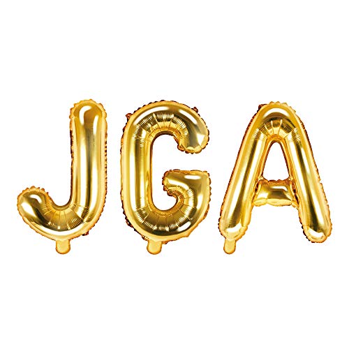 JGA Folien-Ballons/Buchstaben-Ballons/Luft-Ballon Schriftzug in Gold - Höhe 35cm - 1 Stück - Deko Junggesellinnen-Abschied/Hochzeits-Zubehör/Dekoration Luft-Ballons Hen-Party von Unbekannt