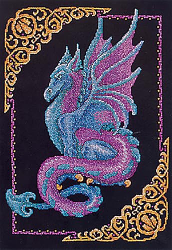 Janlynn Kreuzstich-Set, 38,1 x 28,9 cm, Motiv: Mythischer Drache von Janlynn