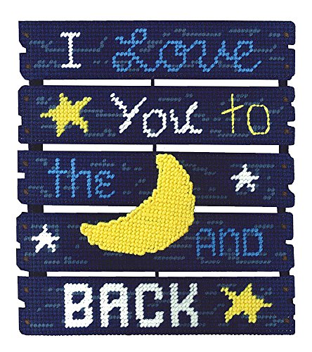 Janlynn Love You to The Moon Pallet-ables Kunststoff Canvas Kit von Janlynn