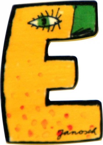 Janosch Buchstaben Holzbuchstaben E ca. 6cm von Unbekannt
