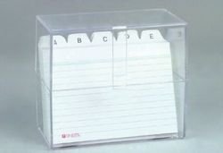 Karteikasten A6 transparent von Unbekannt