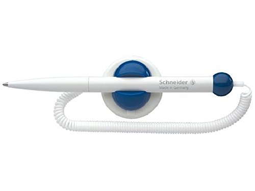 Kugelschreiber KLICK-FIX-PEN, mit fest verbundener Teleschnur, M, blau Schreibfarbe blau Strichstärke mittel von Unbekannt