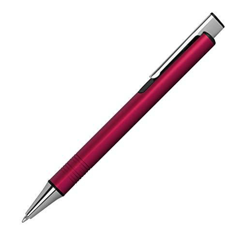 Kugelschreiber aus Metall / mit extravagantem Clip / Farbe: rot von Unbekannt