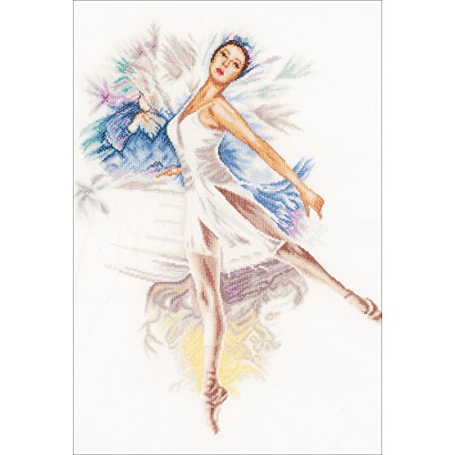 Lanarte Zählmusterpackung Ballerina Leinen Kreuzstichpackung, Baumwolle, Mehrfarbig, 41.0 x 52.0 x 0.30 cm von Lanarte