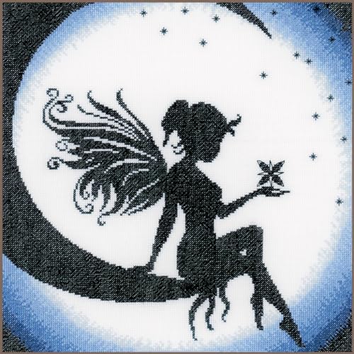 Lanarte Kreuzstich Stickpackungen Gezählter Kreuzstichbilder Set FEE AUF MOND FEIN WEISS Wanddekoration Handarbeit Set für Erwachsene 24 x 24 cm DIY Deko Bastelset Handwerker Kreative Geschenkset Lanarte Kreuzstich Stickpackungen Gezählter Kreuzstichbilder Set FEE AUF MOND FEIN WEISS Wanddekoration Handarbeit Set für Erwachsene 24 x 24 cm DIY Deko Bastelset Handwerker Kreative Geschenkset von Lanarte