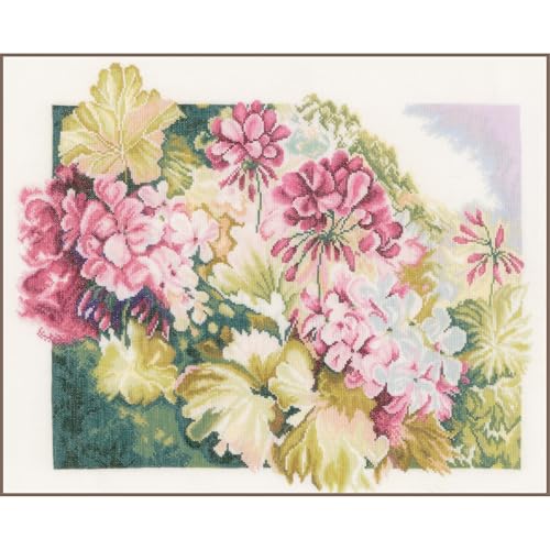 Lanarte Kreuzstich Stickpackungen Gezählter Kreuzstichbilder Set GERANIEN Wanddekoration Handarbeit Set für Erwachsene 49 x 41 cm DIY Deko Bastelset Handwerker Kreative Geschenkset Lanarte Kreuzstich Stickpackungen Gezählter Kreuzstichbilder Set GERANIEN Wanddekoration Handarbeit Set für Erwachsene 49 x 41 cm DIY Deko Bastelset Handwerker Kreative Geschenkset von Lanarte