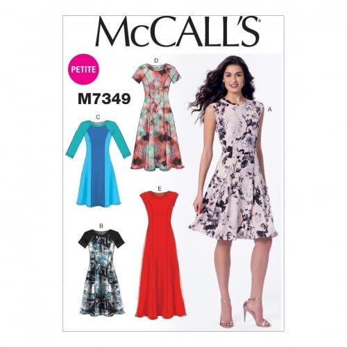McCall 's Damen Petite Größen leicht Schnittmuster 7349 Fit & Flare Kleider von Unbekannt
