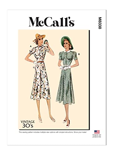 McCall's Damenkleid M8338A5 (32-34-36-38-40) mehrfarbig von McCall's