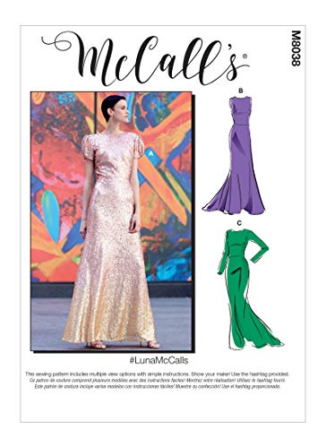 McCall's Misses' & Women's Special Occasion Dresses Pattern M8038B5 Damenkleider für besondere Anlässe, Papier, verschieden, B5 (8-10-12-14-16) von McCall's