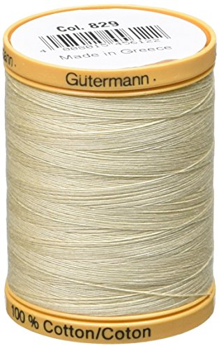Gutermann Natürlicher Baumwollfaden, einfarbig, 876 m, cremefarben Gutermann Natürlicher Baumwollfaden, einfarbig, 876 m, cremefarben von Gütermann